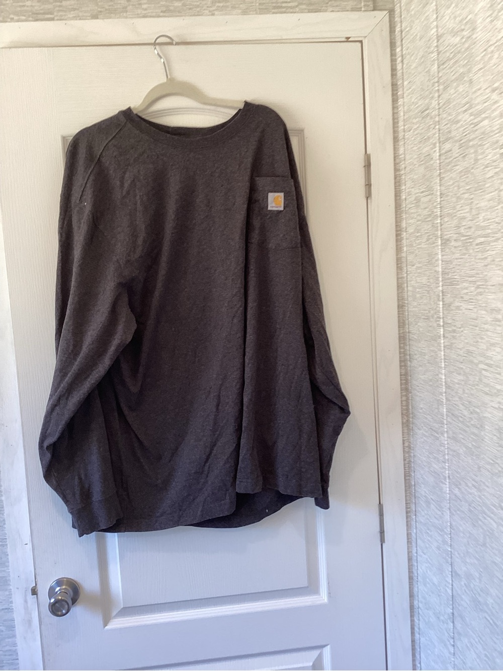 Carhartt Charcoal Crewneck Long-Sleeve Shirt 3XL EUC